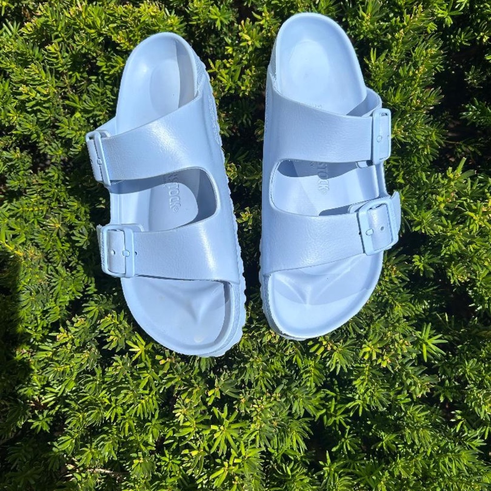 Light blue plastic Birkenstock